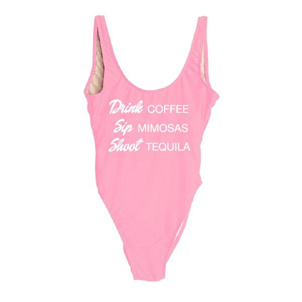 RAVESUITS Classic One Piece XS / Pink Drink Sip Shoot One Piece