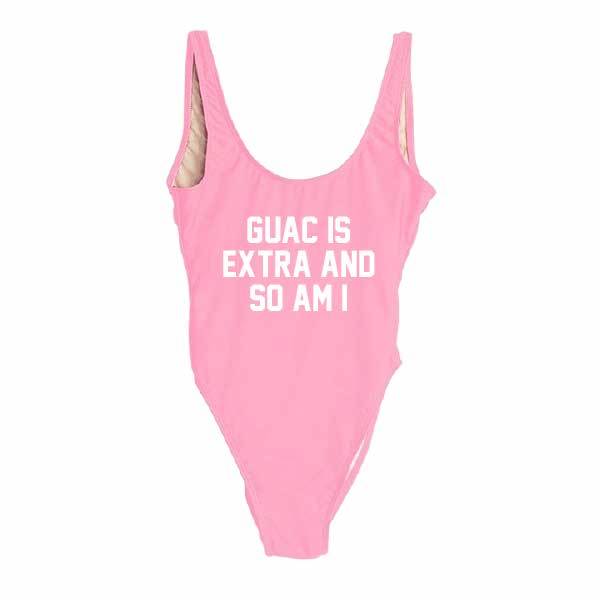 RAVESUITS Classic One Piece XS / Pink Guac Is Extra And So Am I One Piece