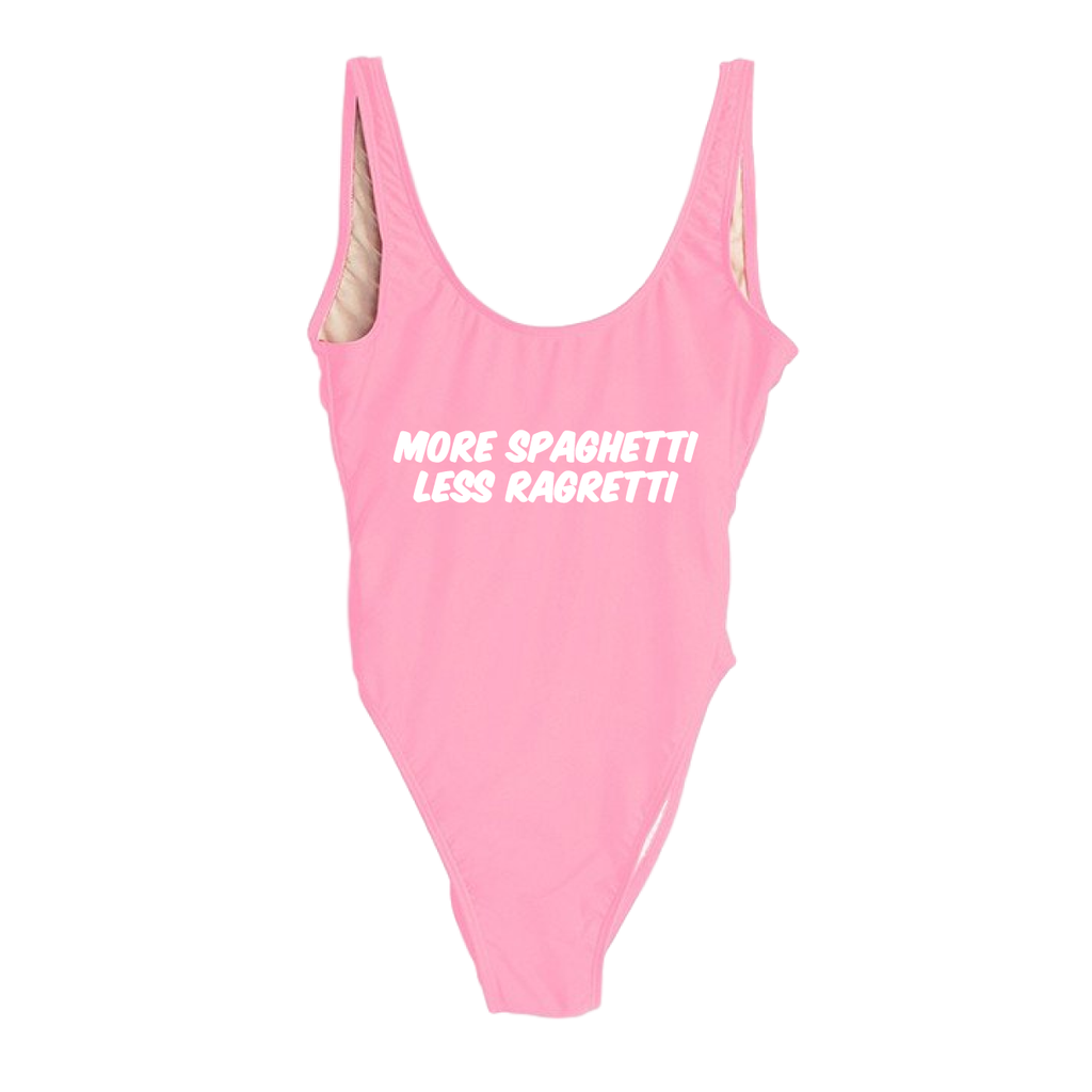 RAVESUITS Classic One Piece XS / Pink More Spaghetti Less Ragretti One Piece