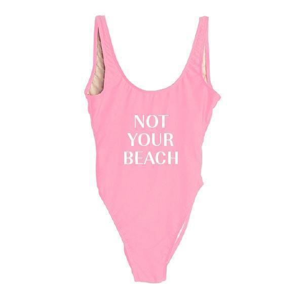 RAVESUITS Classic One Piece XS / Pink Not Your Beach One Piece
