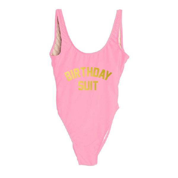 RAVESUITS Classic One Piece XS / Pink [PINK] Birthday Suit One Piece [GOLD]