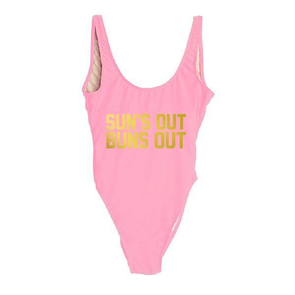RAVESUITS Classic One Piece XS / Pink [PINK] Sun's Out Buns Out One Piece [GOLD]