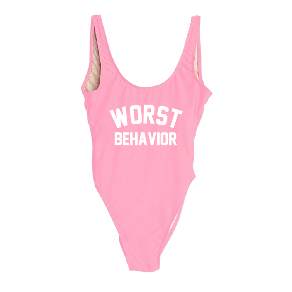 RAVESUITS Classic One Piece XS / Pink Worst Behavior One Piece