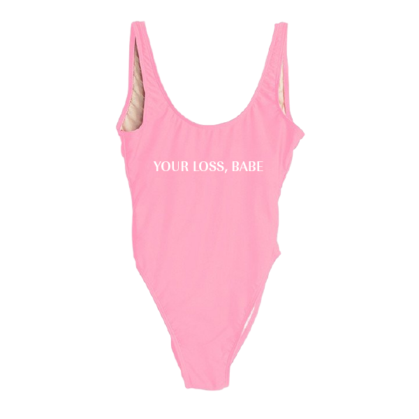 RAVESUITS Classic One Piece XS / Pink Your Loss, Babe One Piece