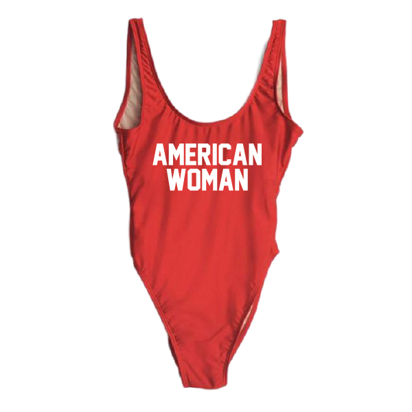 RAVESUITS Classic One Piece XS / Red American Woman One Piece [4TH OF JULY]