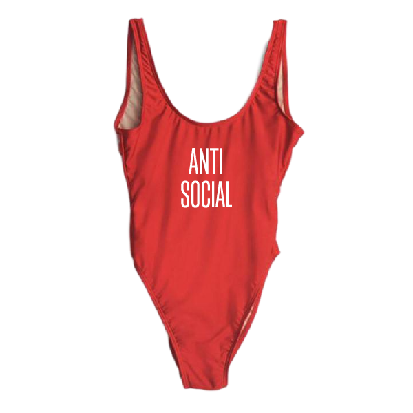 RAVESUITS Classic One Piece XS / Red Anti Social One Piece
