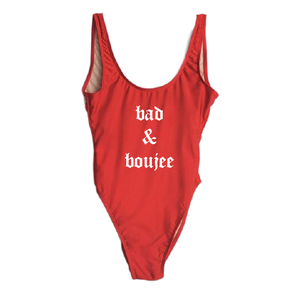 RAVESUITS Classic One Piece XS / Red Bad & Boujee One Piece
