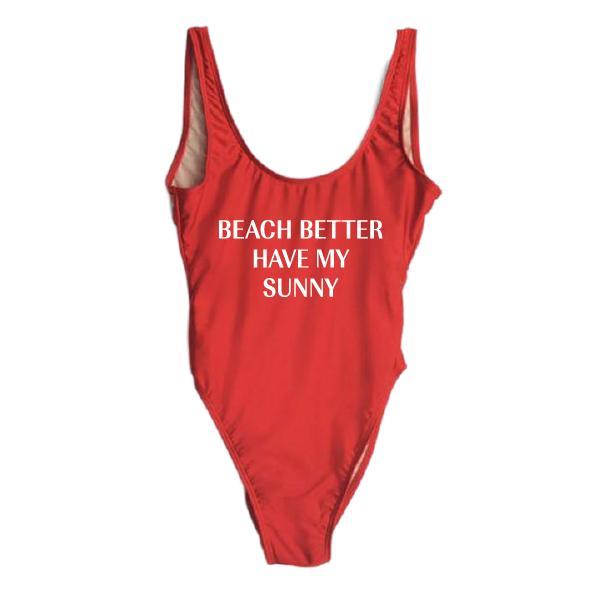 RAVESUITS Classic One Piece XS / Red Beach Better Have My Sunny