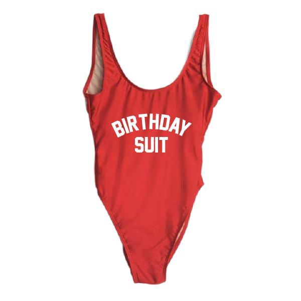 RAVESUITS Classic One Piece XS / Red Birthday Suit One Piece