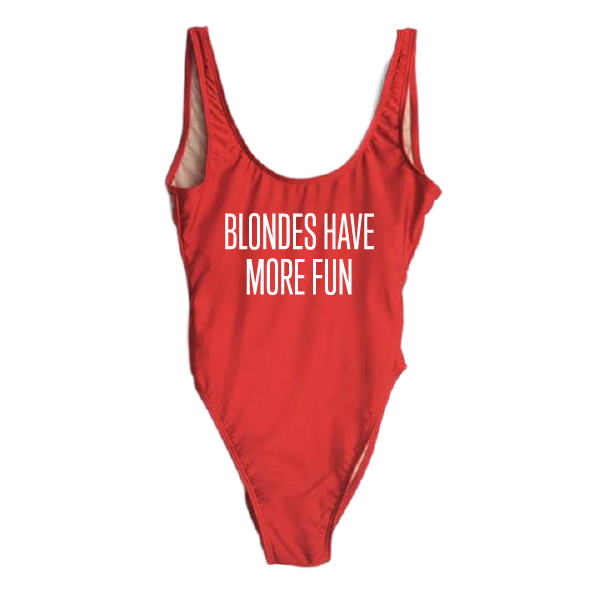 RAVESUITS Classic One Piece XS / Red Blondes Have More Fun One Piece