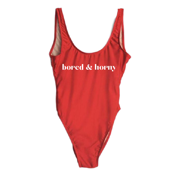 RAVESUITS Classic One Piece XS / Red Bored & Horny