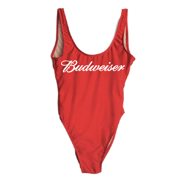 RAVESUITS Classic One Piece XS / Red Budweiser One Piece [4TH OF JULY]