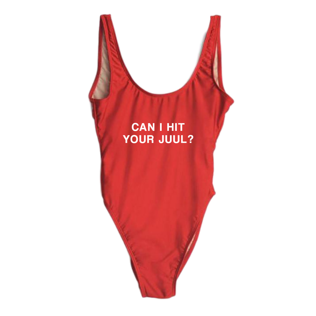 RAVESUITS Classic One Piece XS / Red Can I Hit Your Juul One Piece