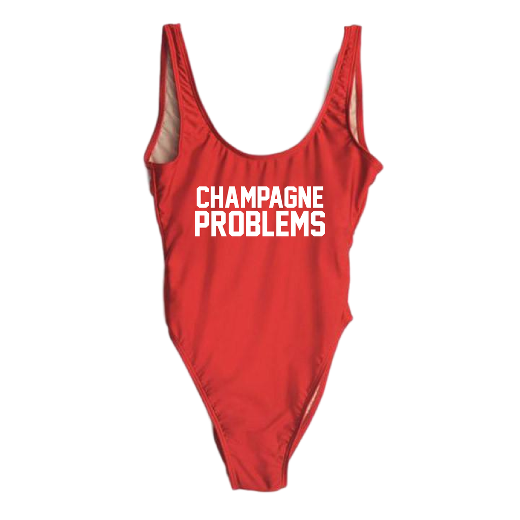 RAVESUITS Classic One Piece XS / Red Champagne Problems One Piece