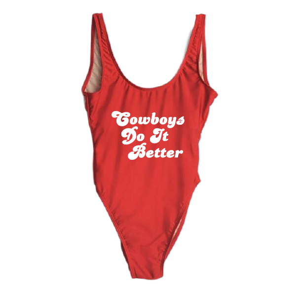 RAVESUITS Classic One Piece XS / Red Cowboys Do It Better One Piece