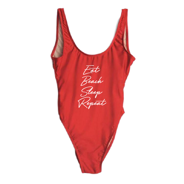 RAVESUITS Classic One Piece XS / Red Eat Beach Sleep Repeat