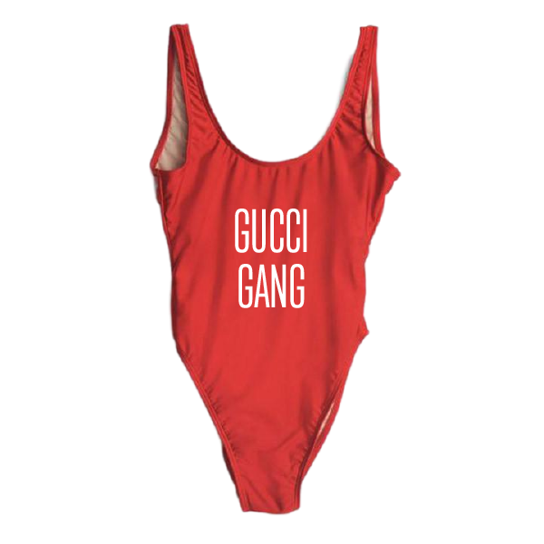 RAVESUITS Classic One Piece XS / Red Gucci Gang One Piece
