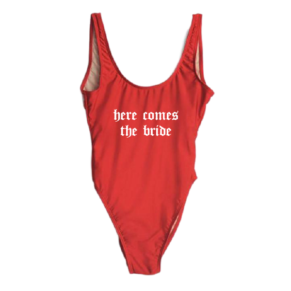 RAVESUITS Classic One Piece XS / Red Here Comes The Bride One Piece