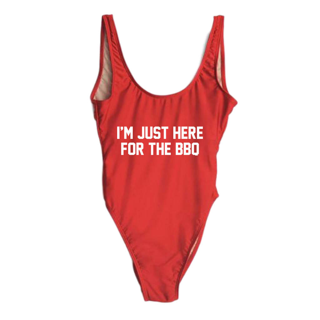 RAVESUITS Classic One Piece XS / Red I'm Just Here For The BBQ One Piece [4TH OF JULY]