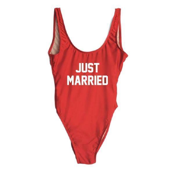 RAVESUITS Classic One Piece XS / Red Just Married One Piece