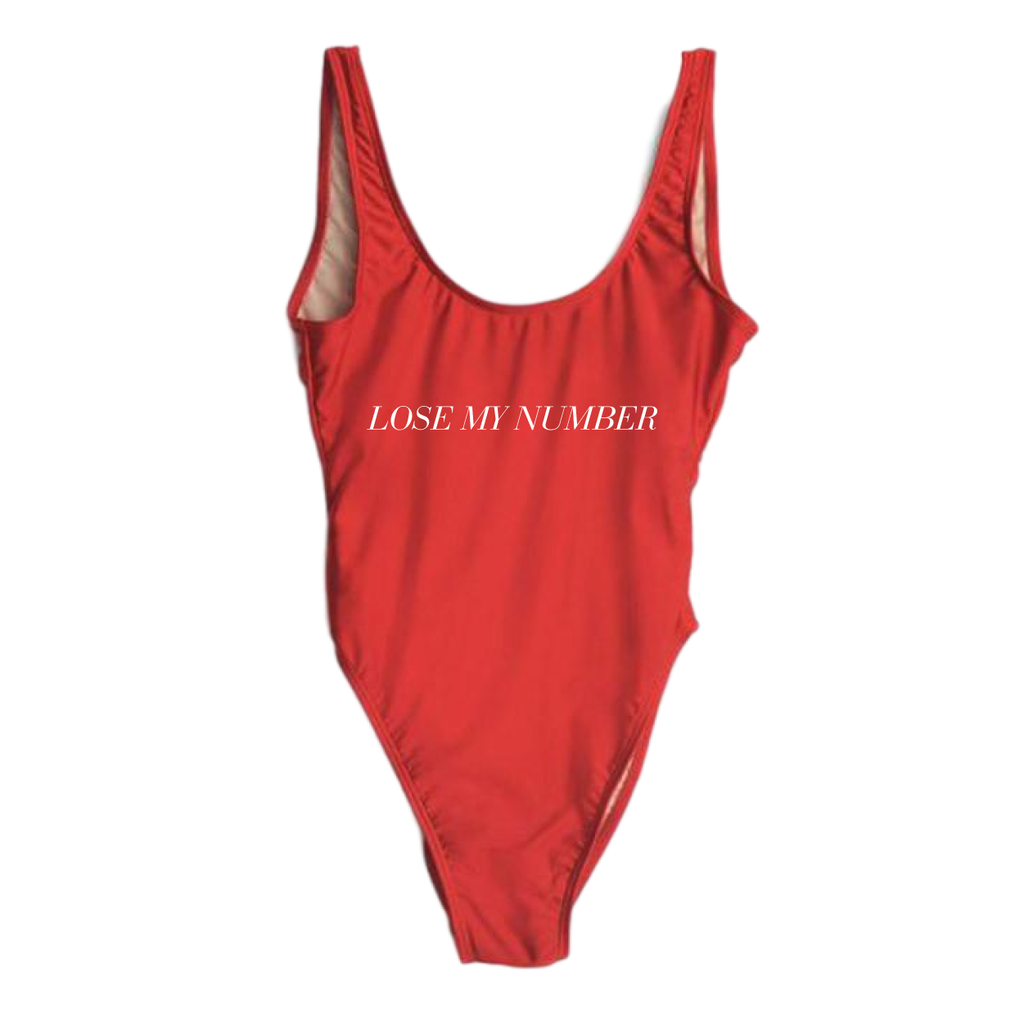RAVESUITS Classic One Piece XS / Red Lose My Number One Piece