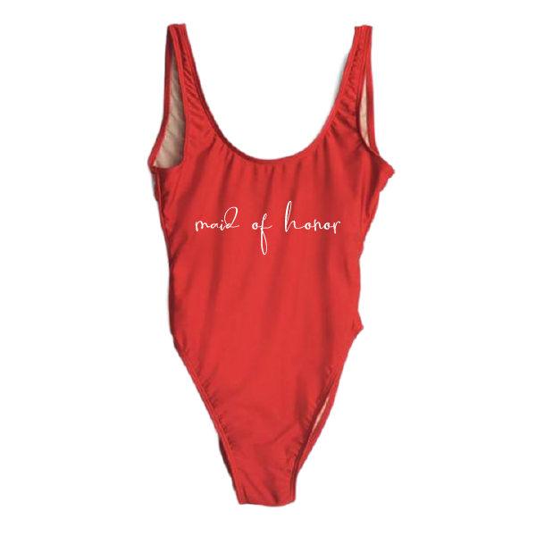 RAVESUITS Classic One Piece XS / Red Maid Of Honor One Piece