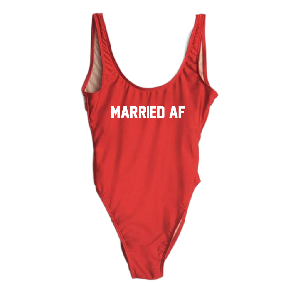 RAVESUITS Classic One Piece XS / Red Married AF One Piece