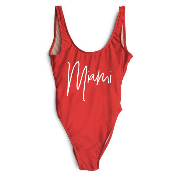 RAVESUITS Classic One Piece XS / Red Miami One Piece