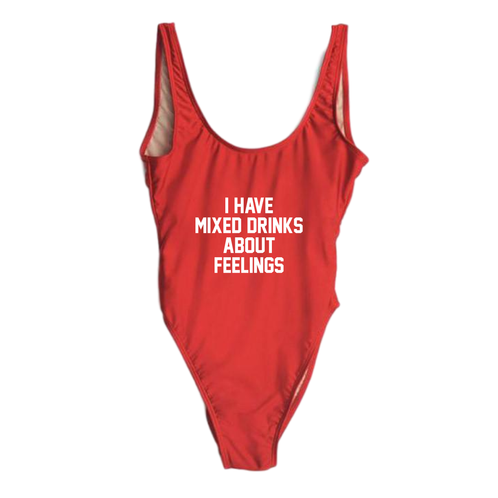 RAVESUITS Classic One Piece XS / Red Mixed Drinks About Feelings One Piece