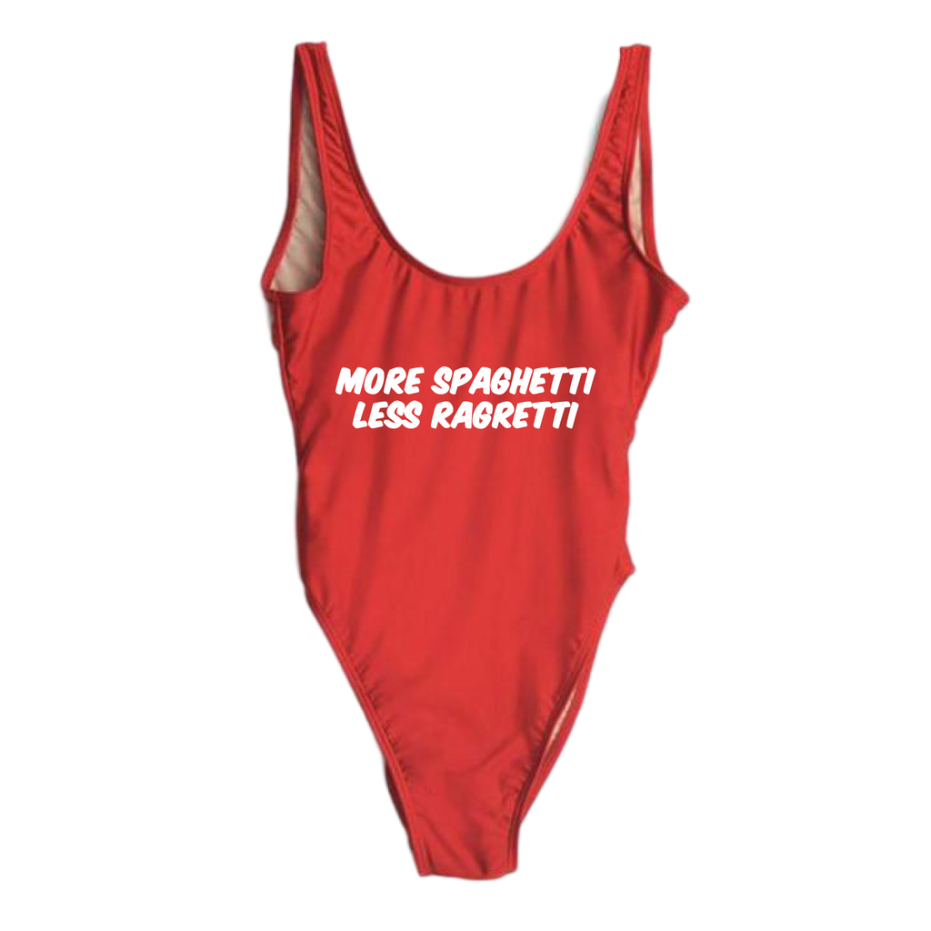 RAVESUITS Classic One Piece XS / Red More Spaghetti Less Ragretti One Piece