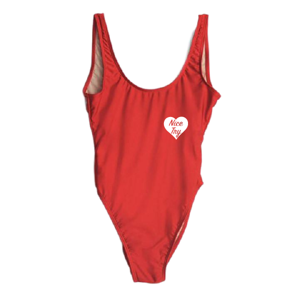 RAVESUITS Classic One Piece XS / Red Nice Try One Piece