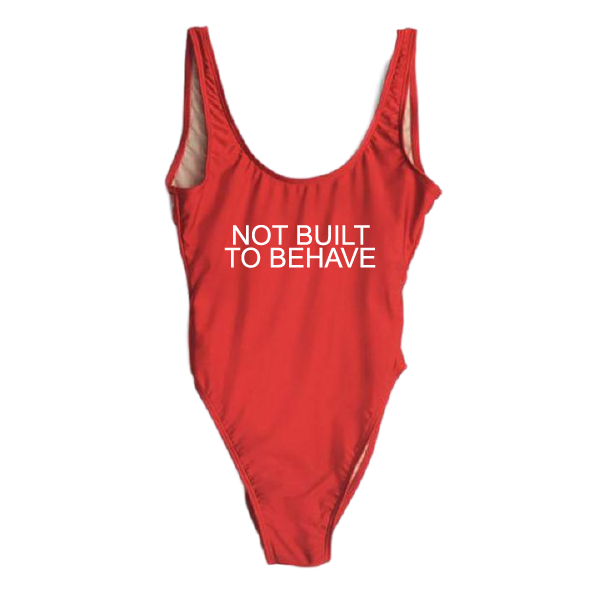 RAVESUITS Classic One Piece XS / Red Not Built To Behave One Piece