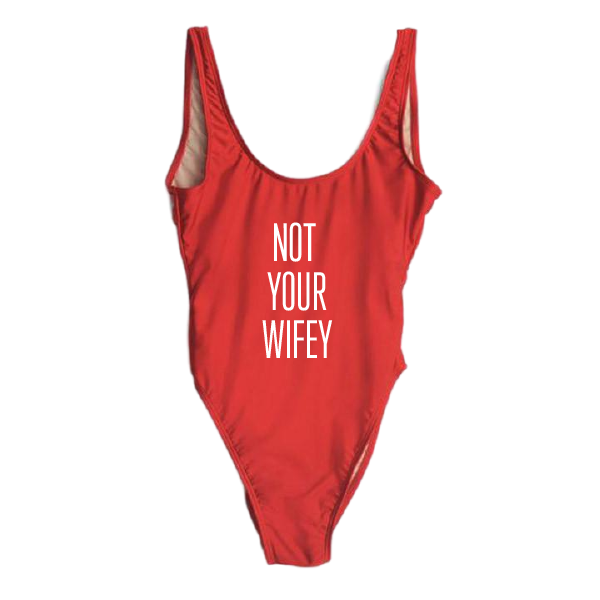 RAVESUITS Classic One Piece XS / Red Not Your Wifey One Piece