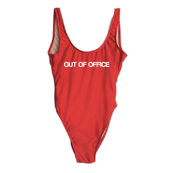 RAVESUITS Classic One Piece XS / Red Out Of Office One Piece