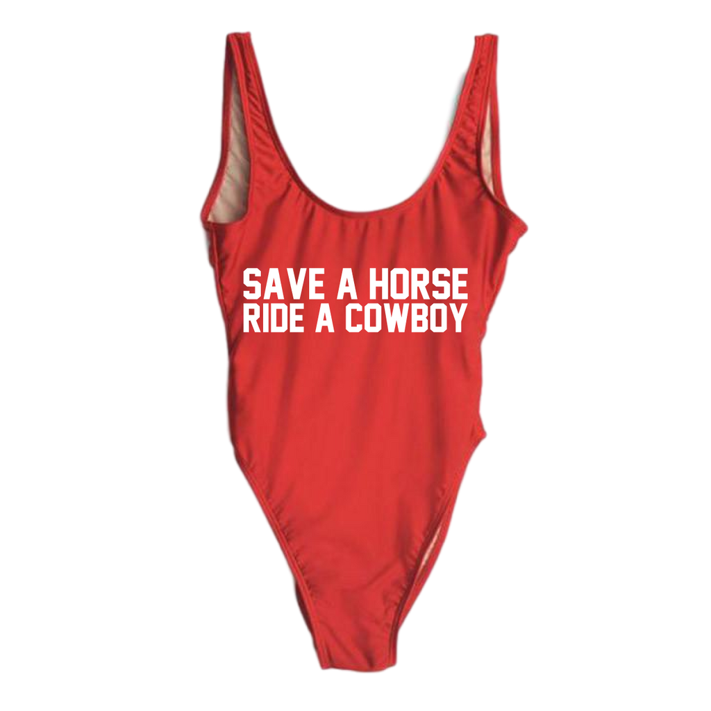 RAVESUITS Classic One Piece XS / Red Save a Horse One Piece