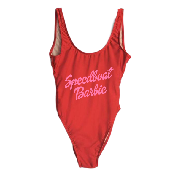 RAVESUITS Classic One Piece XS / Red Speedboat Barbie One Piece