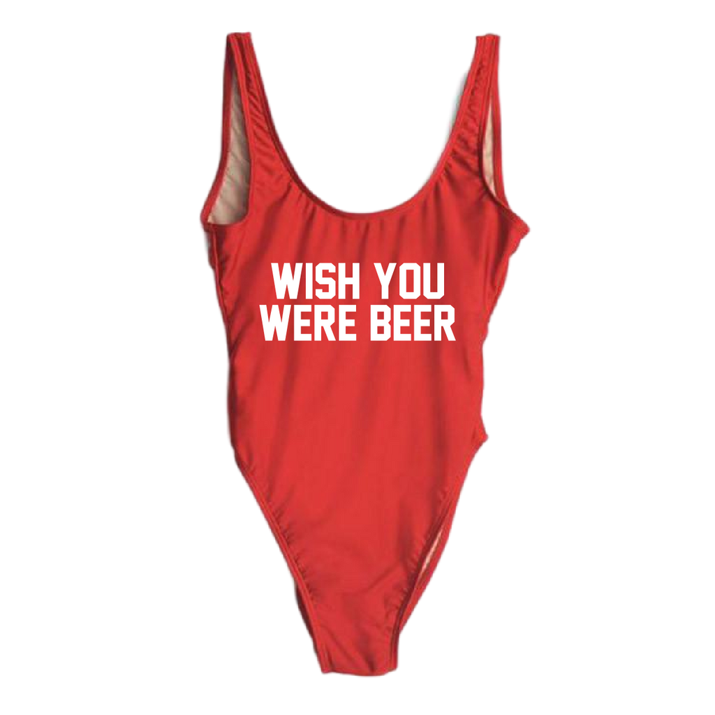 RAVESUITS Classic One Piece XS / Red Wish You Were Beer One Piece