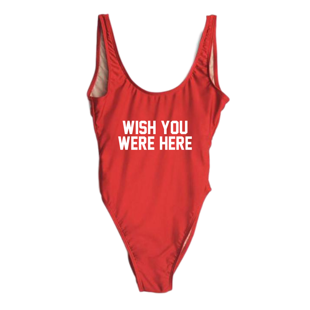 RAVESUITS Classic One Piece XS / Red Wish You Were Here One Piece