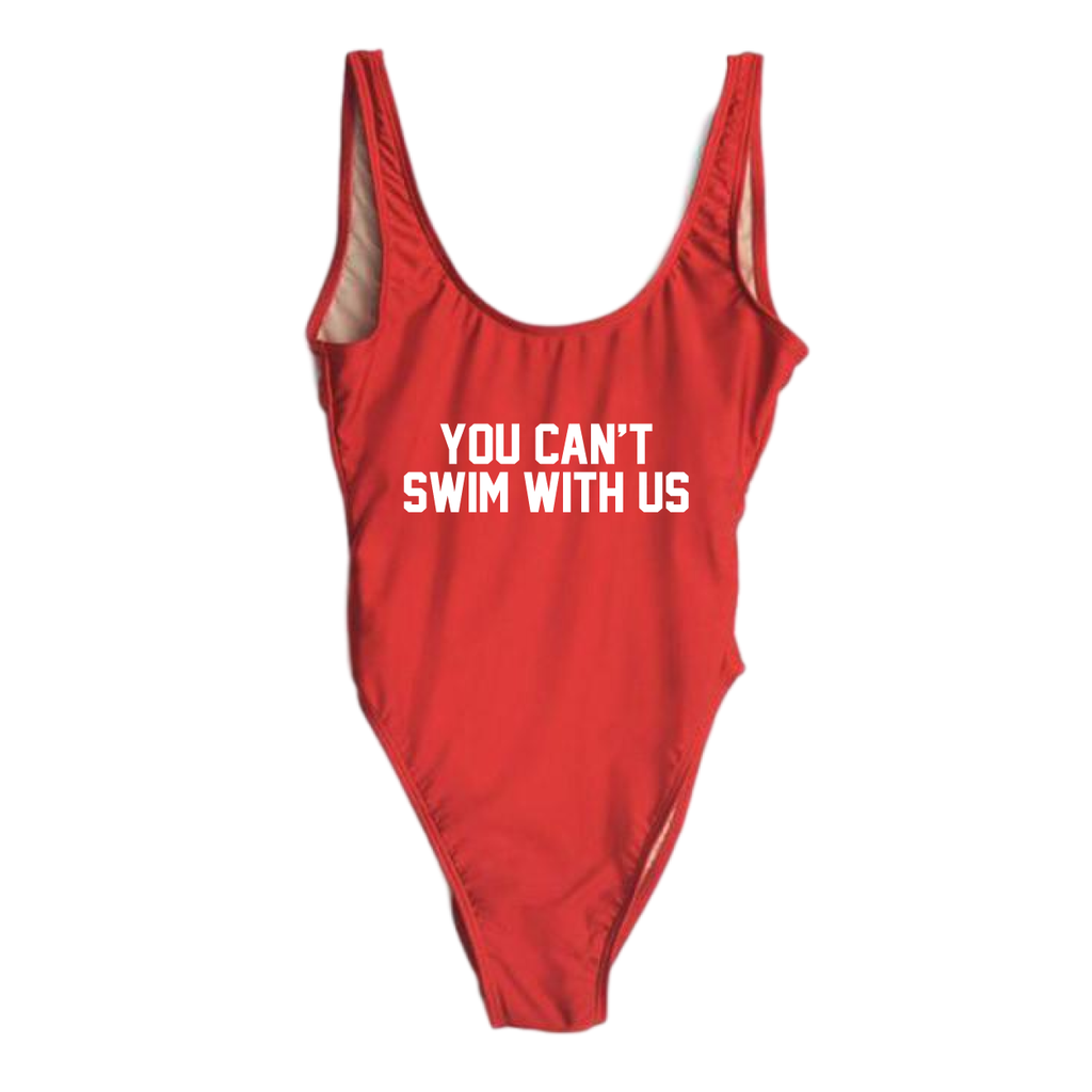 RAVESUITS Classic One Piece XS / Red You Can't Swim With Us One Piece