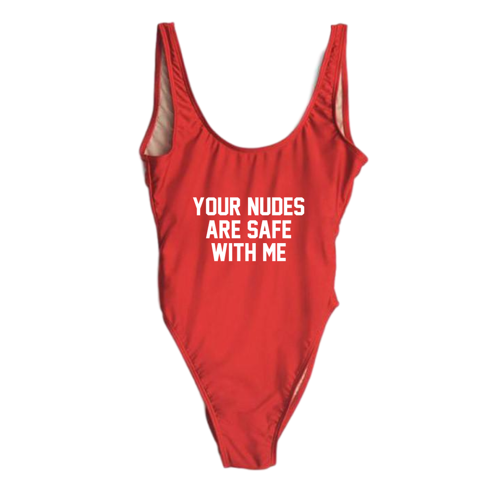 RAVESUITS Classic One Piece XS / Red Your Nudes Are Safe One Piece