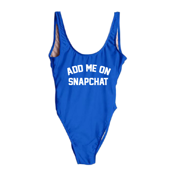 RAVESUITS Classic One Piece XS / Royal Blue Add Me On Snapchat One Piece
