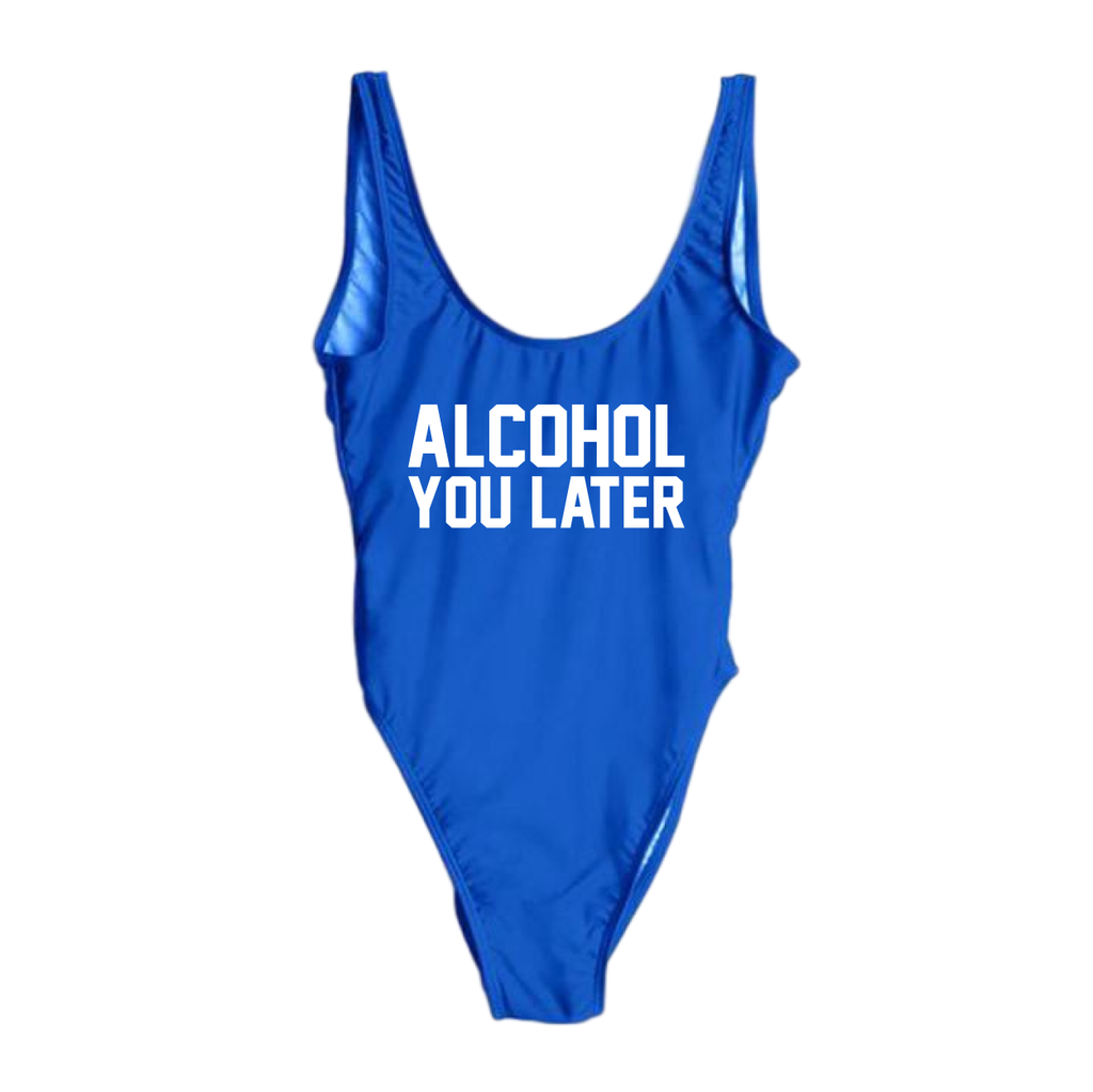 RAVESUITS Classic One Piece XS / Royal Blue Alcohol You Later