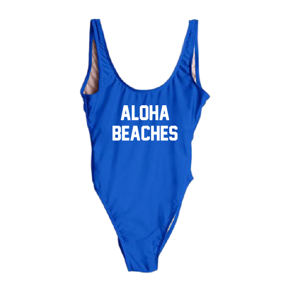 RAVESUITS Classic One Piece XS / Royal Blue Aloha Beaches One Piece