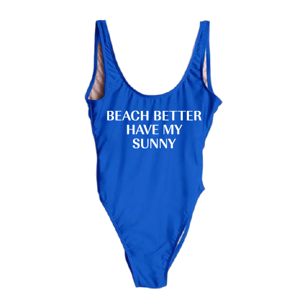 RAVESUITS Classic One Piece XS / Royal Blue Beach Better Have My Sunny