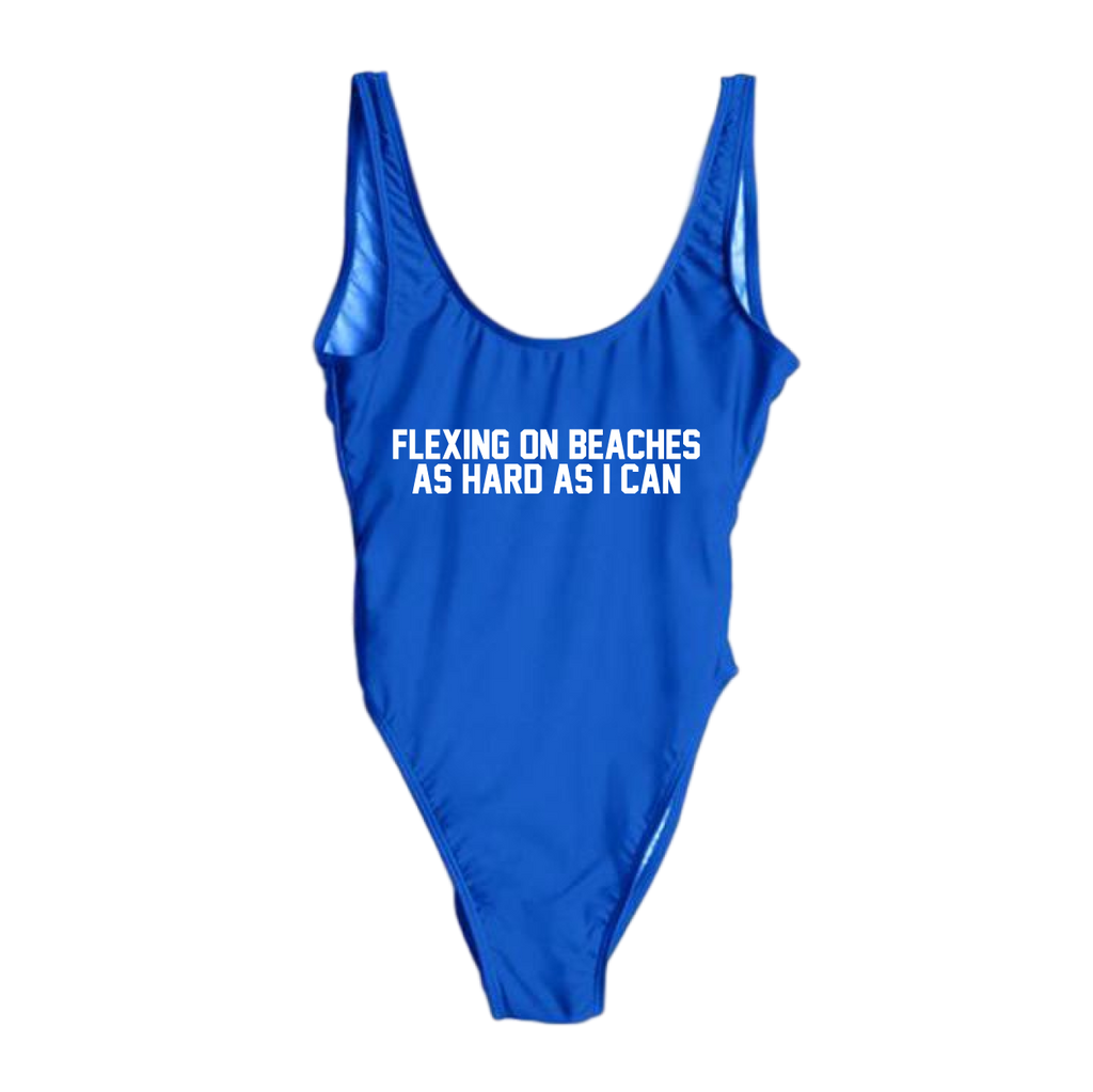 RAVESUITS Classic One Piece XS / Royal Blue Flexing On Beaches One Piece