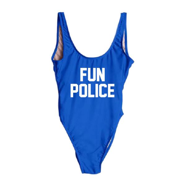 RAVESUITS Classic One Piece XS / Royal Blue Fun Police One Piece