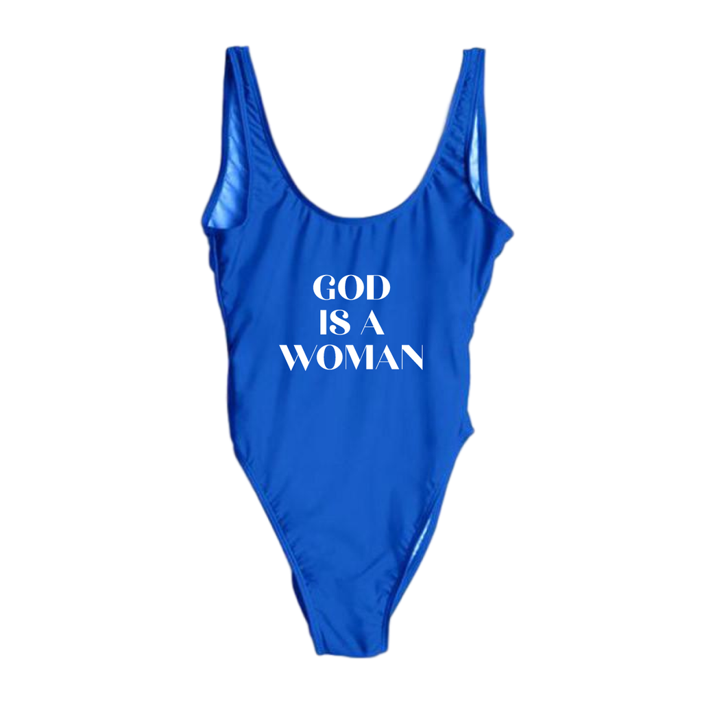 RAVESUITS Classic One Piece XS / Royal Blue God Is A Woman One Piece