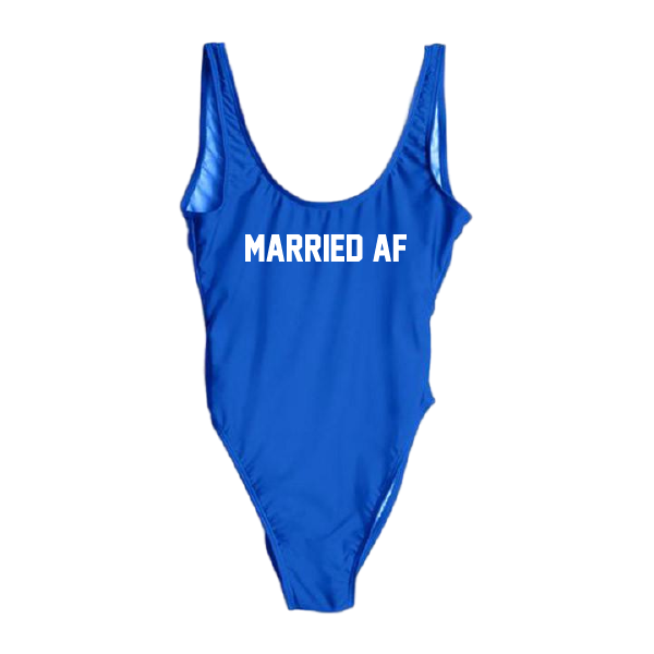 RAVESUITS Classic One Piece XS / Royal Blue Married AF One Piece