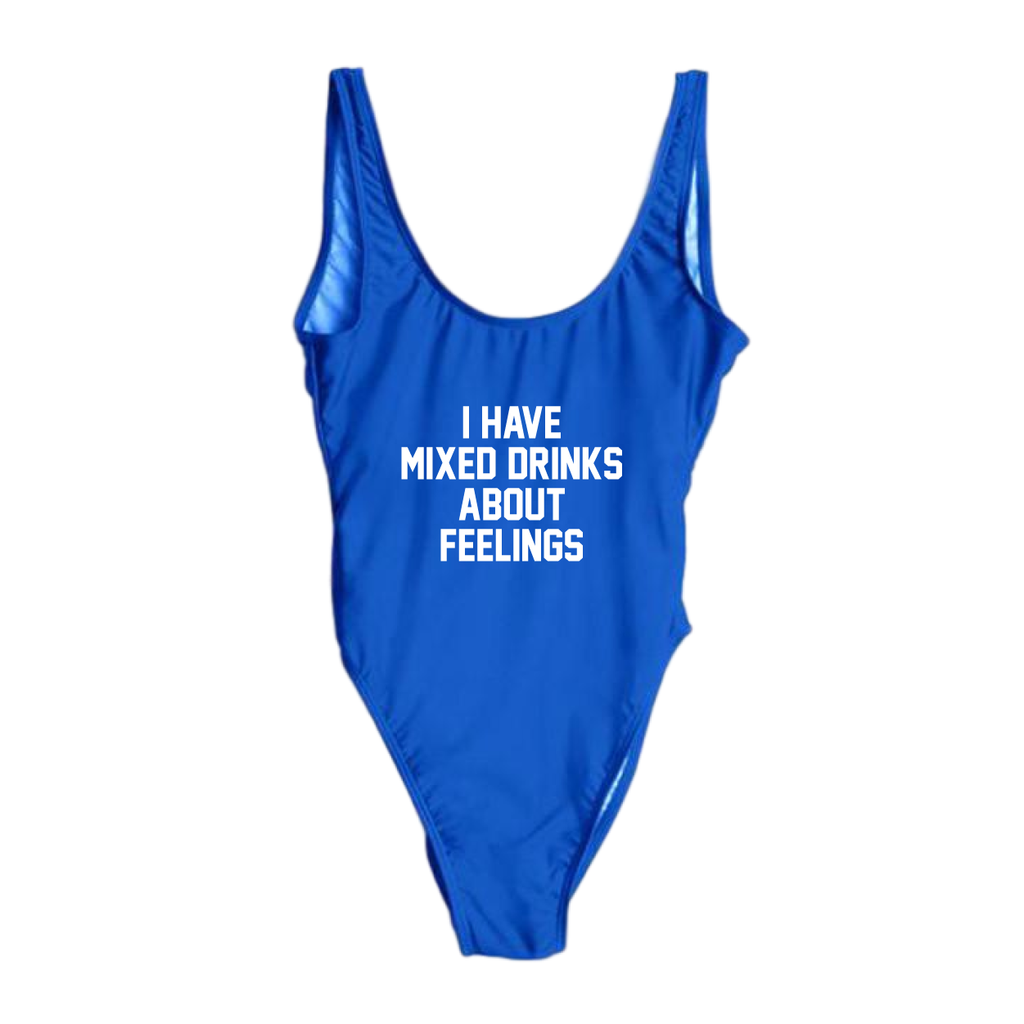 RAVESUITS Classic One Piece XS / Royal Blue Mixed Drinks About Feelings One Piece