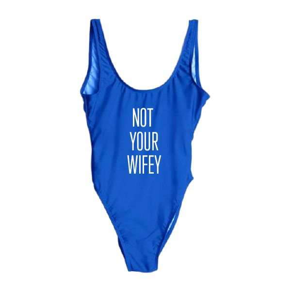 RAVESUITS Classic One Piece XS / Royal Blue Not Your Wifey One Piece